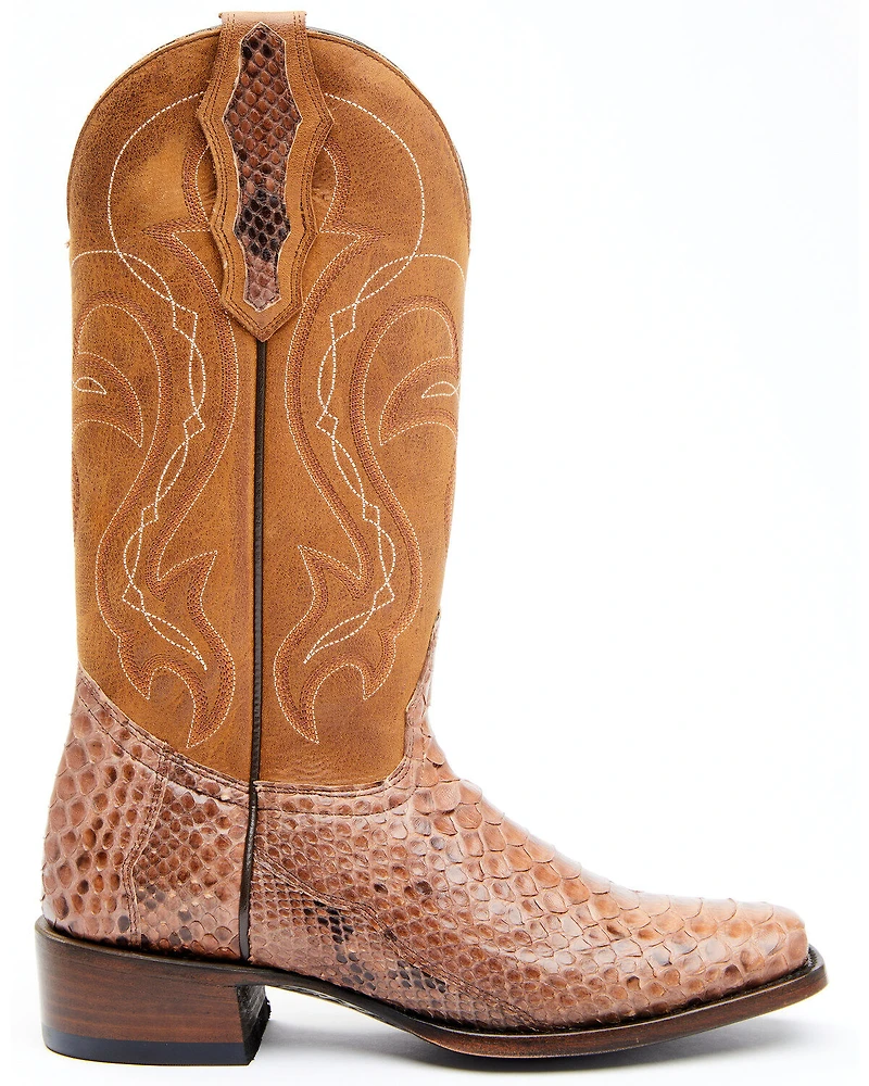 Shyanne Women's Geneva Exotic Snake Skin Western Boots - Square Toe