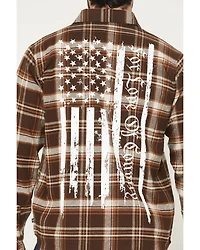 Howitzer Men's Boot Barn Exclusive For Love & Country Plaid Print Long Sleeve Button-Down Flannel Shirt