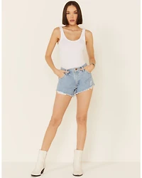 Wrangler Modern Women's High Rise Denim Reworked Shorts