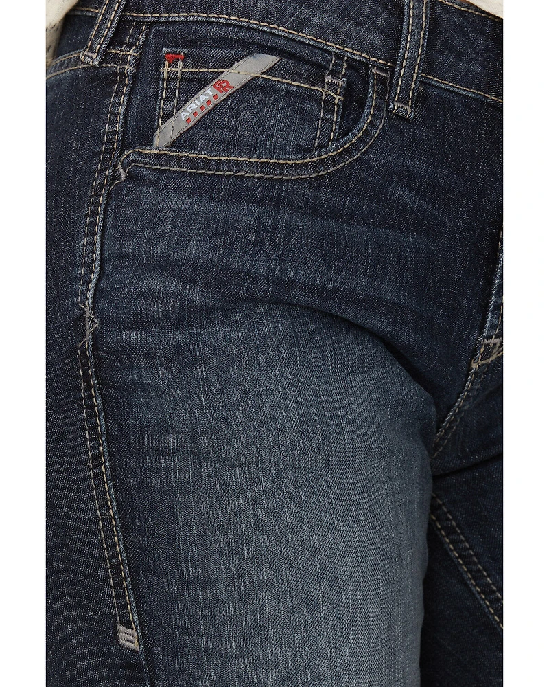 Ariat Women's FR Avelynn Medium Wash DuraLight Stretch Slim Work Jeans