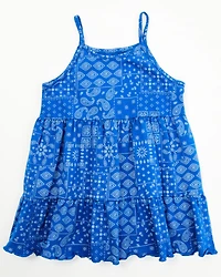 Wrangler Toddler Girls' Bandana Print Dress and Diaper Cover - 2 Piece