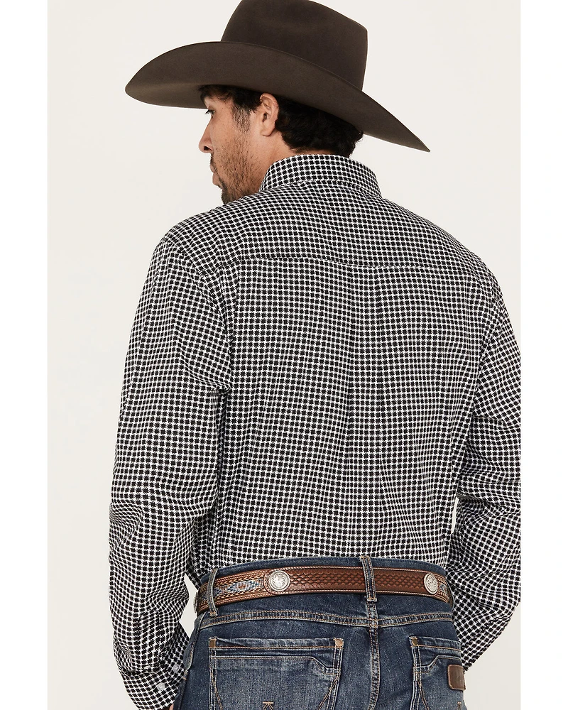 RANK 45® Men's Stunts Geo Print Long Sleeve Button-Down Western Shirt