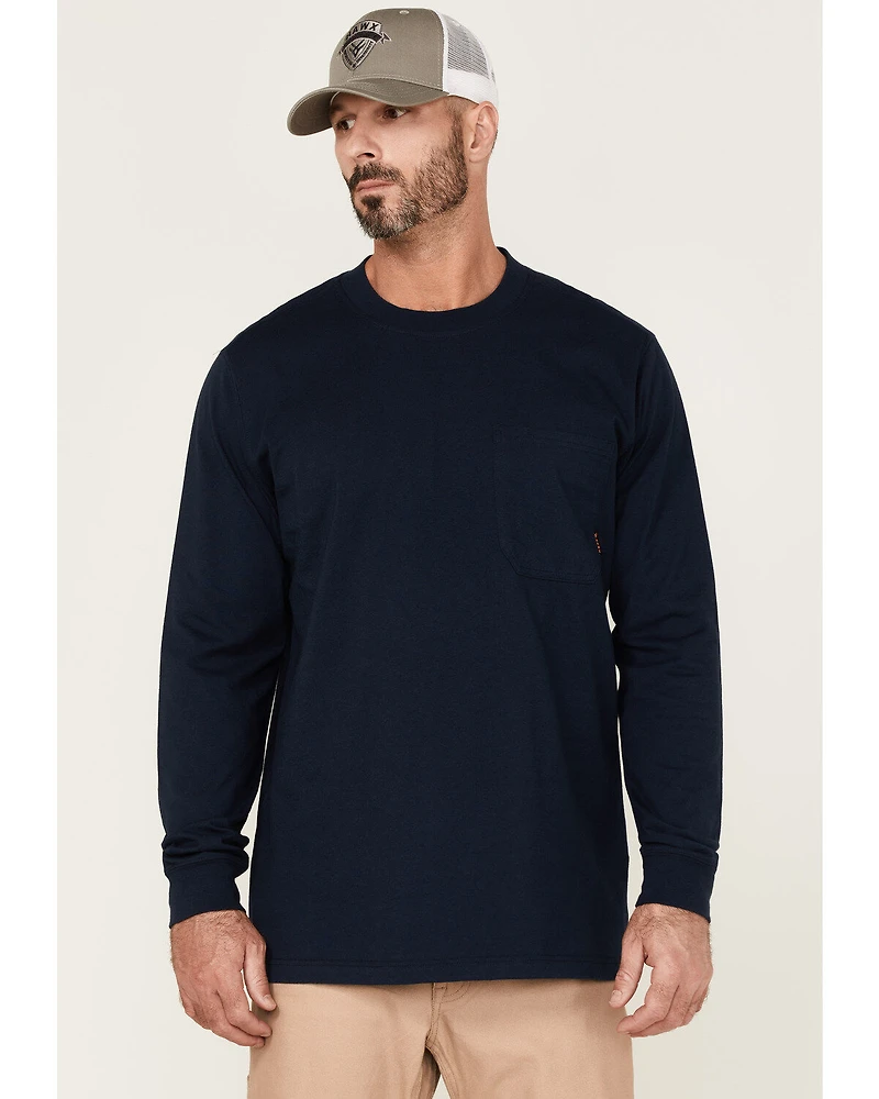 Hawx Men's Forge Long Sleeve Work Pocket T-Shirt - Tall