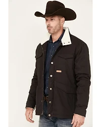 Powder River Outfitters by Panhandle Men's Canvas Solid Snap Heavy Jacket