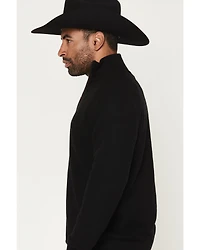 Cody James Black 1978™ Men's Parker Solid 1/4 Zip Pullover Sweater