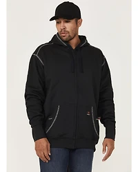 Forge Workwear Men's FR Solid Contrast Stitch Zip Hooded Jacket
