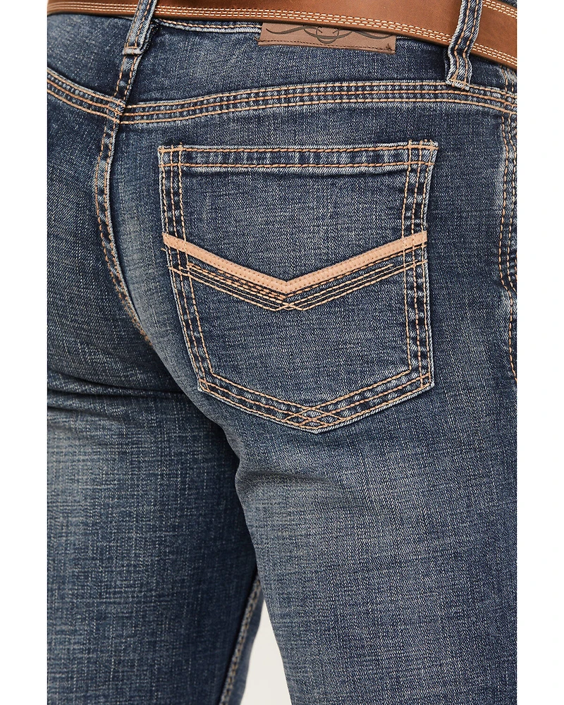 Cody James Men's Stonewall Wash Wyatt Slim Bootcut Stretch Denim Jeans