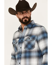 Pendleton Men's Burnside Plaid Print Long Sleeve Button-Down Western Shirt