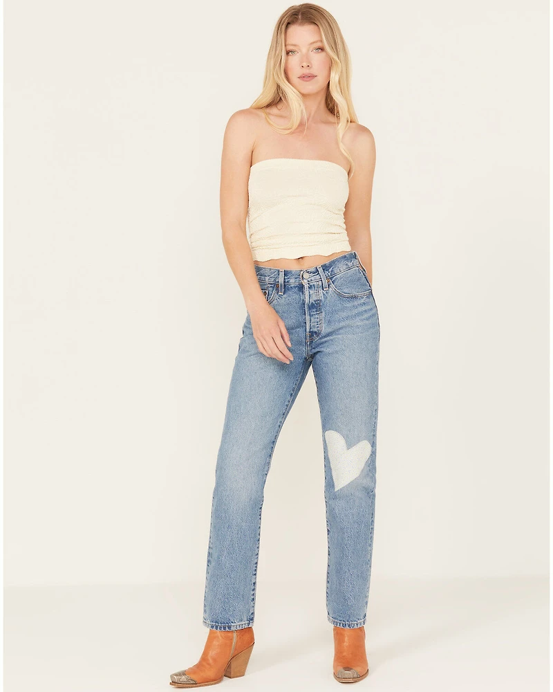 Levi's Women's 501® Medium Wash Field Notes Straight Jeans