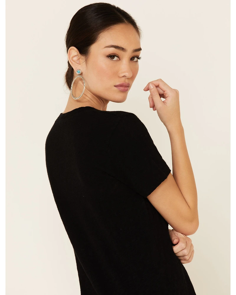 Revel Women's Let Love Graphic Slub Short Sleeve Tee
