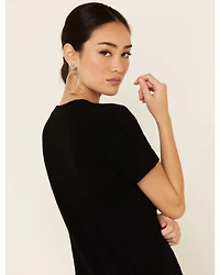 Revel Women's Let Love Graphic Slub Short Sleeve Tee
