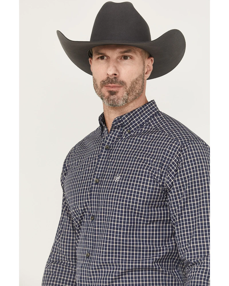 Ariat Men's Canaan Pro Series Plaid Print Long Sleeve Button-Down Stretch Western Shirt