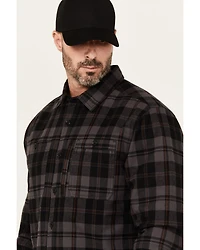 Lucky Brand Workwear Men's Harvest Plaid Print Long Sleeve Button-Down Flannel Shirt