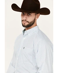 Ariat Men's Kolton Geo Print Long Sleeve Button-Down Western Shirt