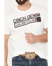 Cinch Men's Lead Don't Follow Short Sleeve Graphic T-Shirt
