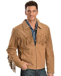 Scully Men's Boar Suede Fringe Jacket