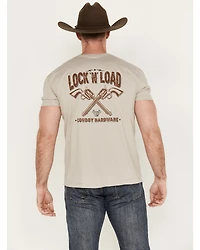 Cowboy Hardware Men's Lock N' Load Short Sleeve Graphic T-Shirt