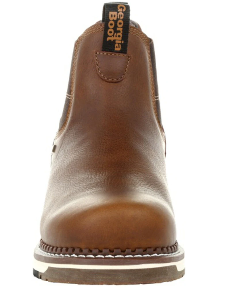 Georgia Boot Men's Waterproof Chelsea Work Boots - Steel Toe