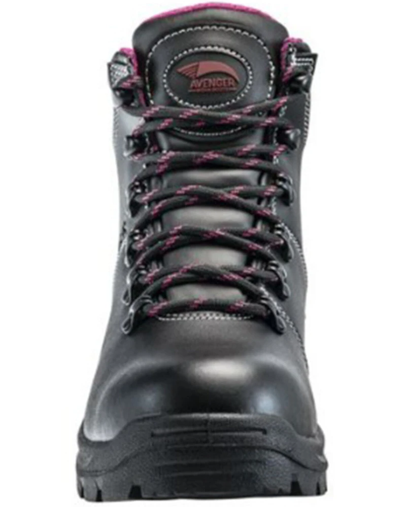 Avenger Women's Builder Mid Water Repellant Lace-Up Work Boots - Soft Toe