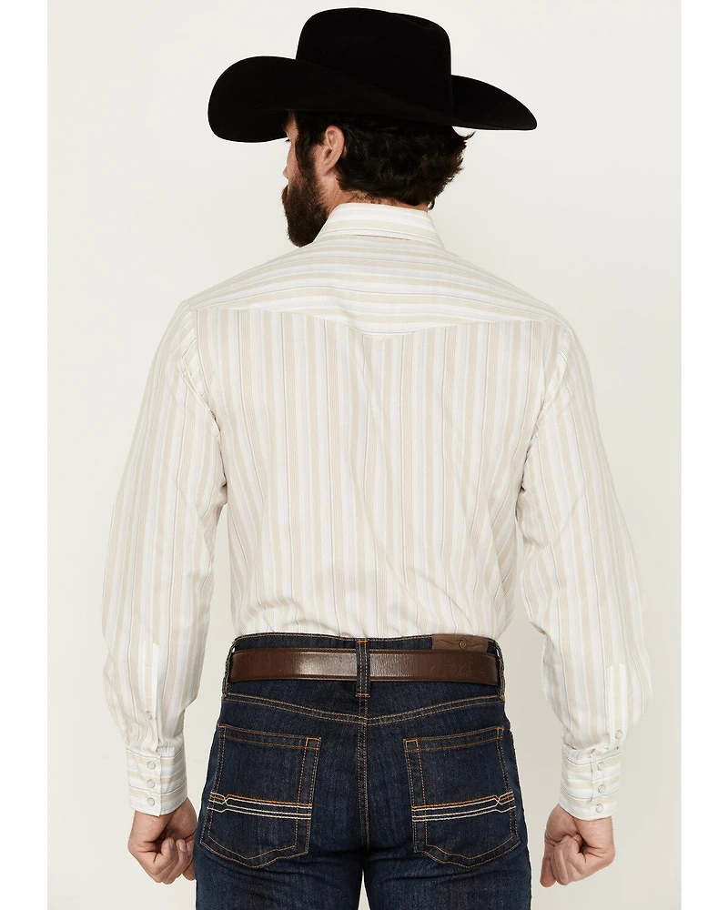 Roper Men's Serape Striped Long Sleeve Pearl Snap Western Shirt