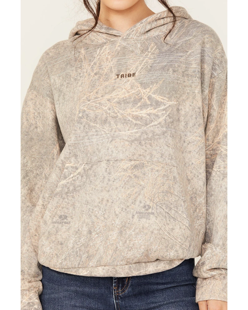 Tribe Kelley Women's Camo Down Yonder Mossy Oak Print Hoodie