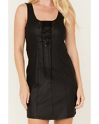 Idyllwind Women's Bosley Coated Lace-Up Mini Dress