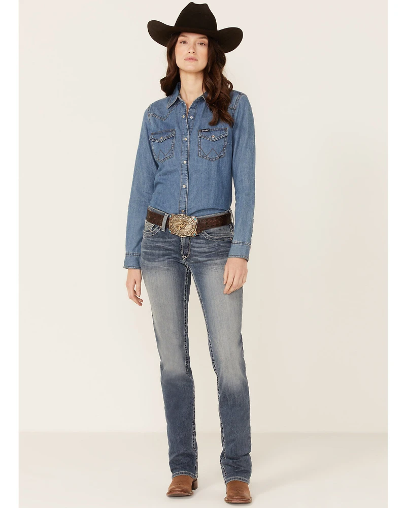 Ariat Women's Denim Rainstorm Straight Leg Riding Jeans