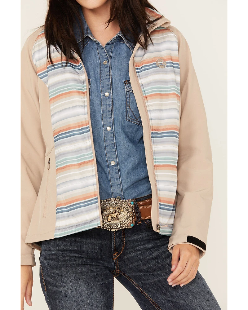 Hooey Women's Serape Striped Softshell Jacket