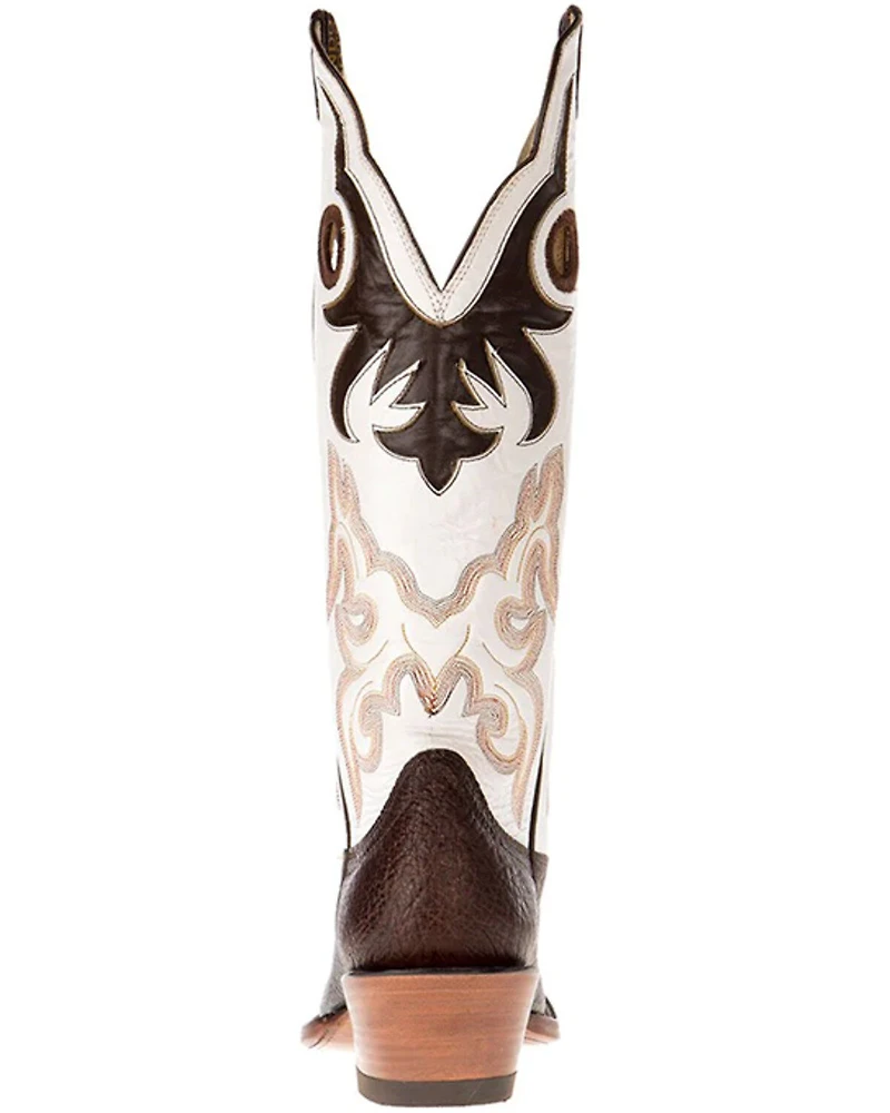Hondo Boots Men's Spanish Shoulder Western - Broad Square Toe