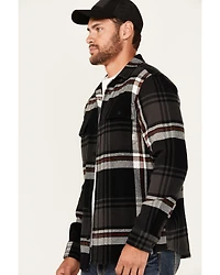 Brothers and Sons Men's Barrell Burley Plaid Print Long Sleeve Button-Down Flannel Shirt