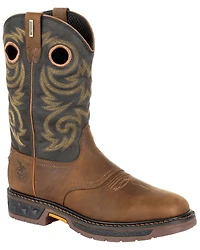 Georgia Boot Men's Carbo-Tec LT Waterproof Western Work Boots - Soft Toe