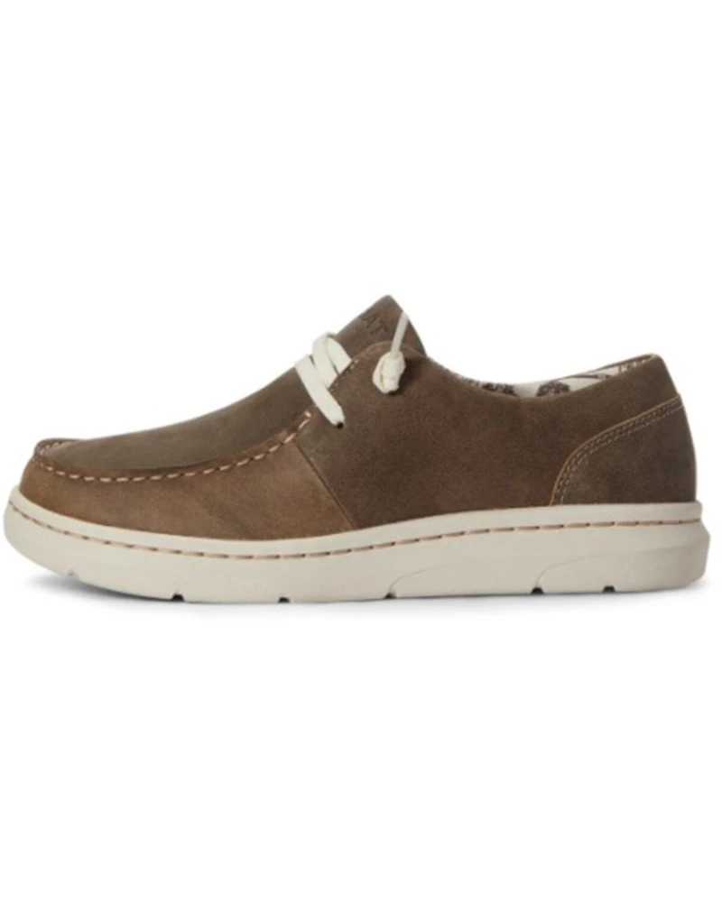 Ariat Women's Brown Bomber Lace-Up Casual Hilo - Moc Toe