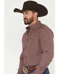 Ariat Men's Pro Series Travis Plaid Print Long Sleeve Button-Down Stretch Western Shirt