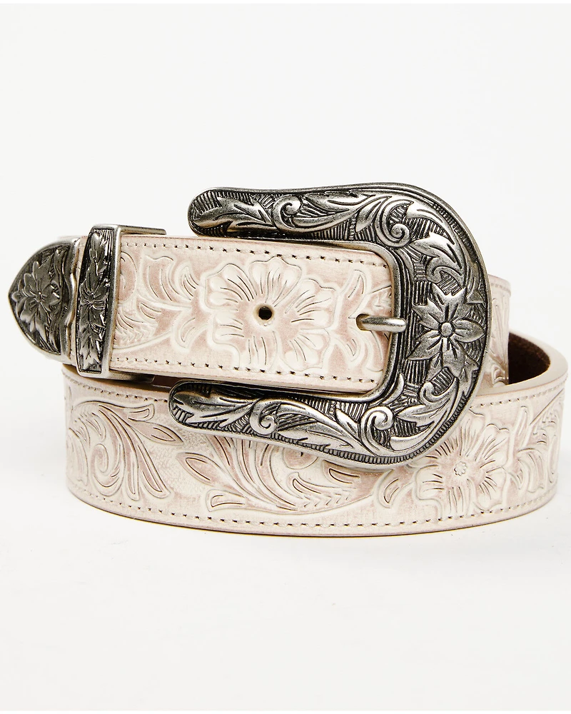 Shyanne Women's Buckle Floral Embossed Western Belt