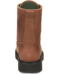 Justin Men's 8" Livestock Lace-Up Work Boots - Steel Toe