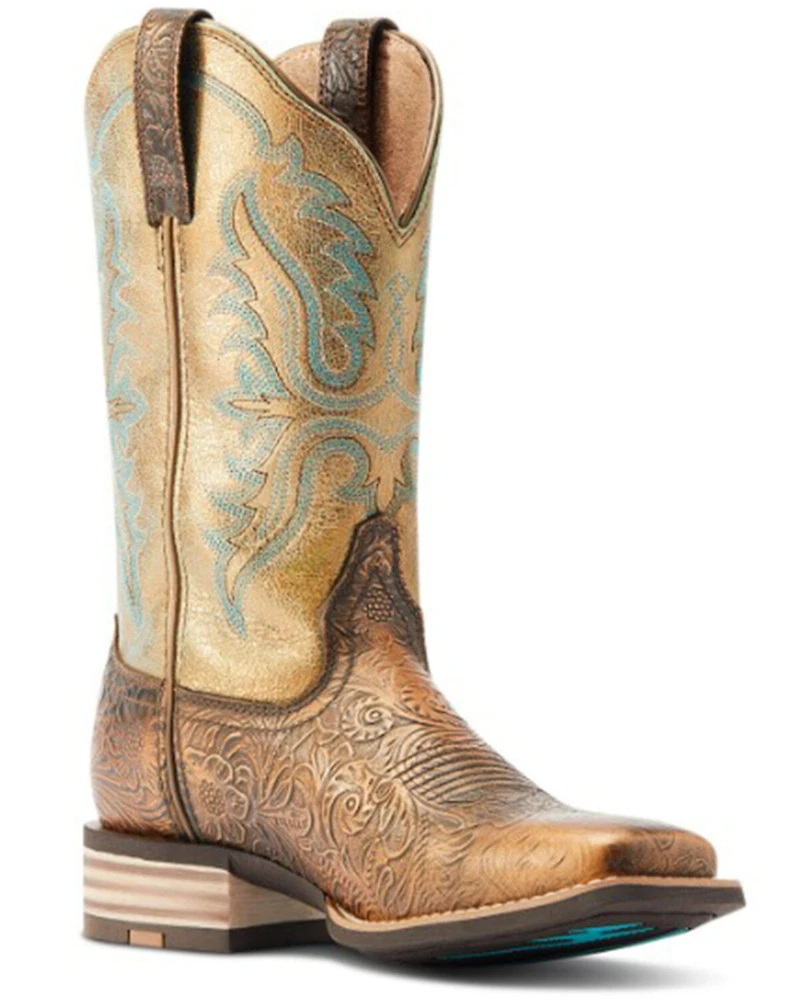Ariat Women's Olena Western Performance Boots - Broad Square Toe