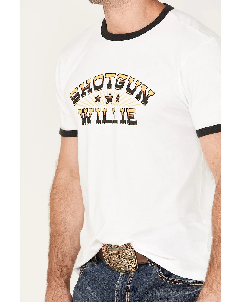 Brixton x Willie Nelson Men's Shotgun Graphic Ringer T-Shirt