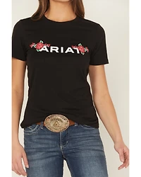 Ariat Women's Boot Barn Exclusive Rosa Logo Short Sleeve Graphic Tee