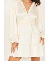Shyanne Women's Ruffle Satin Mini Dress