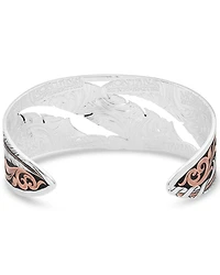Montana Silversmiths Women's Wind Dancer Pierced Feather Cuff Bracelet
