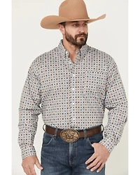 Cinch Men's Geo Print Long Sleeve Button-Down Western Shirt