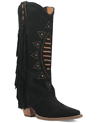 Dingo Women's Spirit Trail Fringe Tall Western Boots - Round Toe