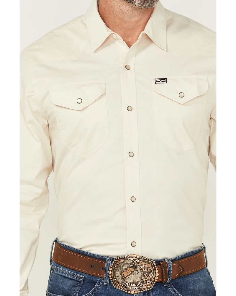 Kimes Ranch Men's Solid Blackout Long Sleeve Snap Stretch Western Shirt