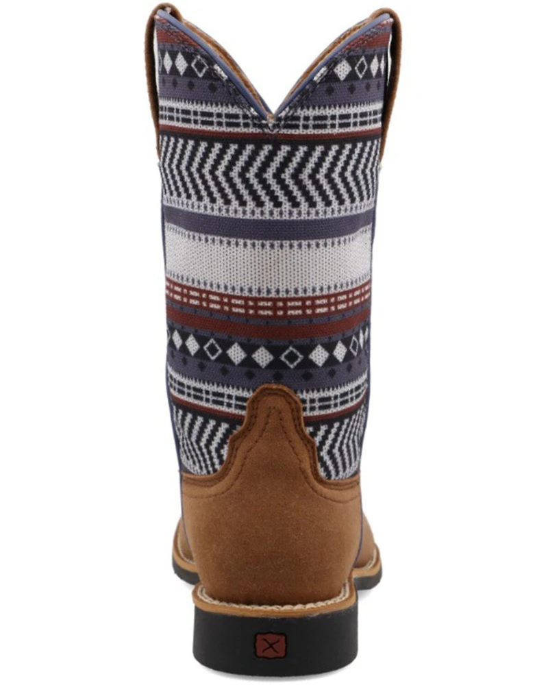 Hooey Twisted X Kids' Serape Stripe Western Boot - Square Toe