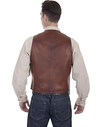 Scully Men's Classic Western Leather Vest