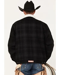 Cinch Men's Solid Sherpa-Lined CC Snap Wool Trucker Jacket