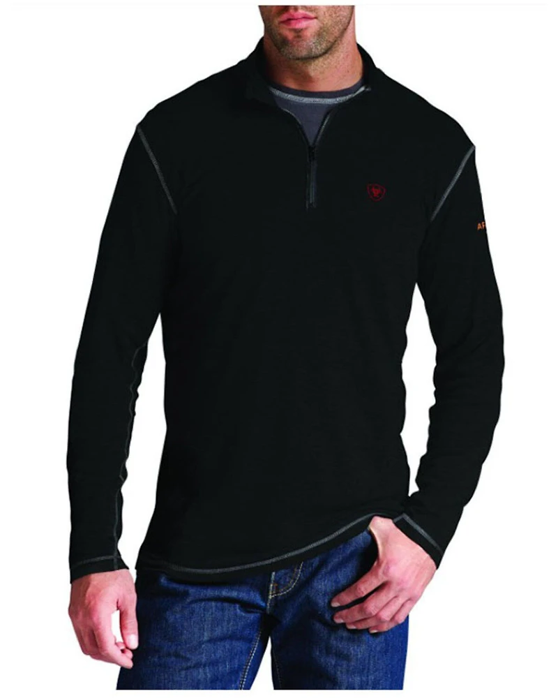 Ariat Men's FR Polartec 1/4-Zip Baselayer Pullover