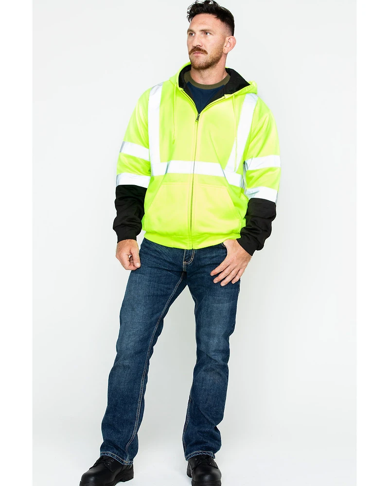 Hawx Men's Soft Shell High-Visibility Safety Jacket - Big & Tall
