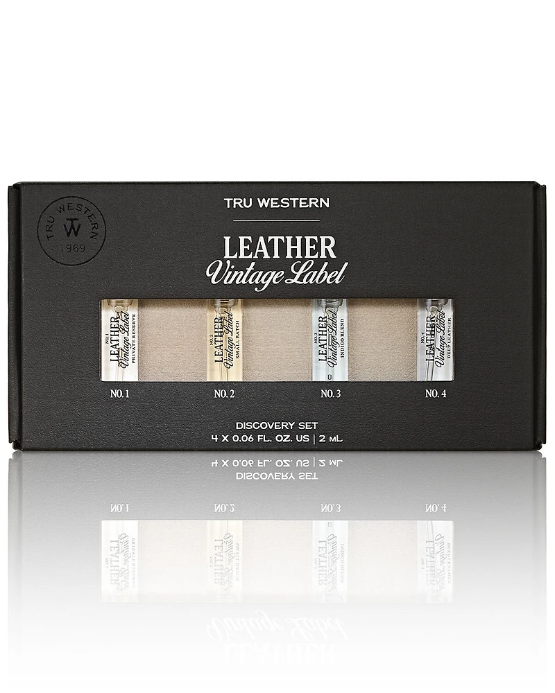 Tru Fragrances Men's Leather Discovery Cologne Set