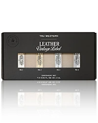 Tru Fragrances Men's Leather Discovery Cologne Set